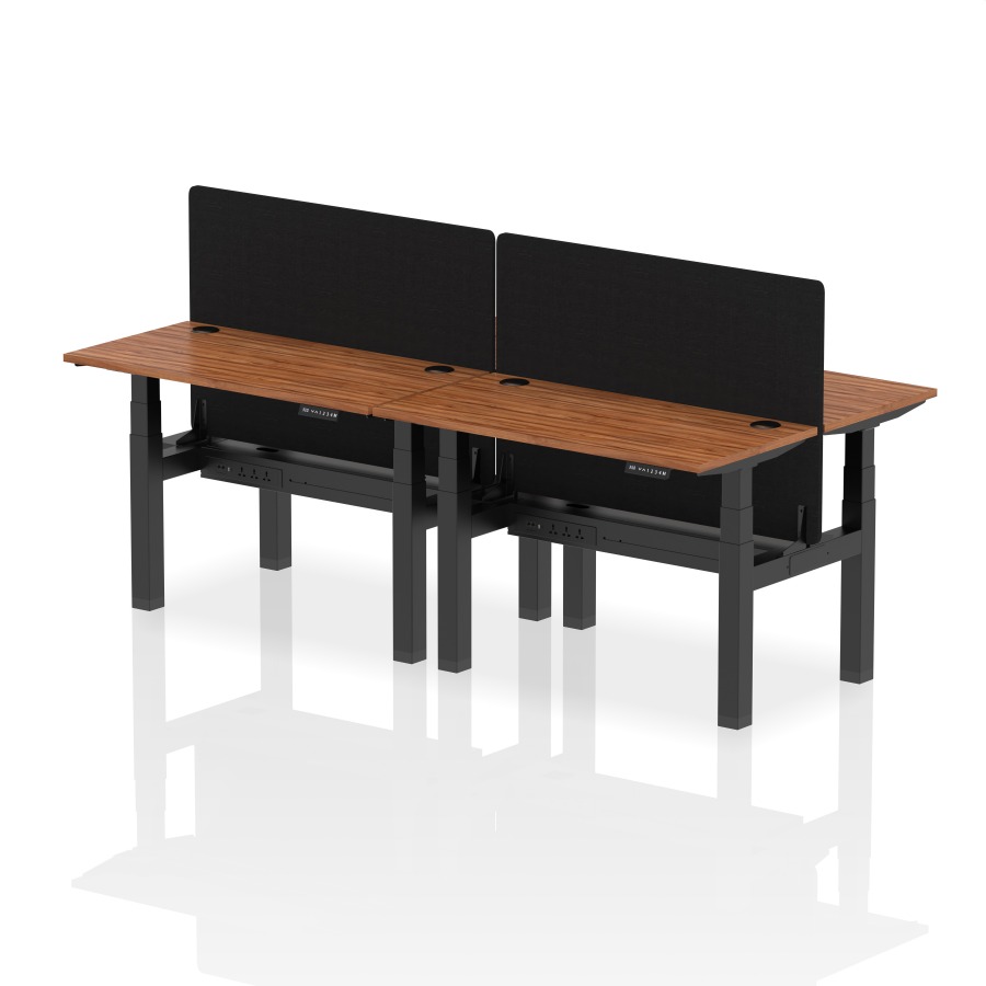 Rayleigh Back-to-Back 4 Person Slimline Height Adjustable Bench Desk